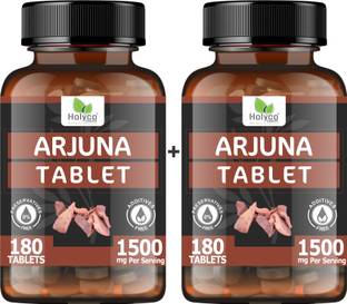 Holyco Health Arjuna Tablet - 180 tablets (Pack of 2) | Known as Terminalia arjuna