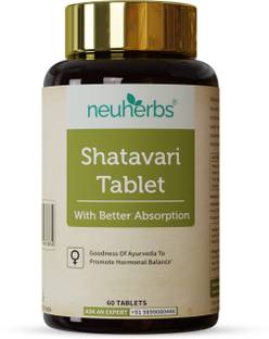 Neuherbs Shatavari Tablet | Ayurveda Herbal Supplement For Women's Hormonal Health-60 Tab