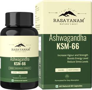 Rasayanam Ashwagandha KSM-66 |Support Strength & Energy | Stress Relief