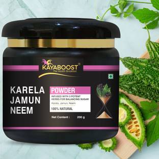 KAYABOOST Neem Karela Jamun Powder (200g) | Blood Sugar Management