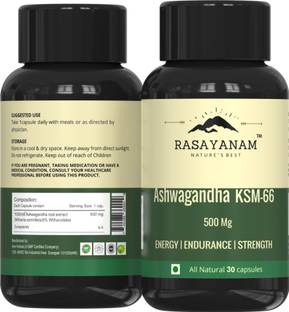 Rasayanam Ashwagandha KSM-66 |Support Strength & Energy| Stress Relief