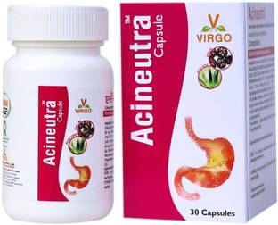 Virgo Acineutra Capsules: Normalizes Hyperacidity and Improves Digestion (60 Capsules)