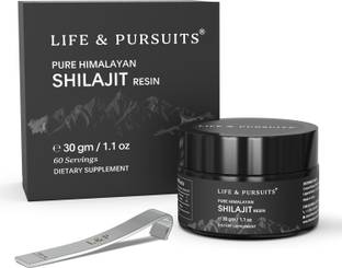 Life & Pursuits 100% Pure Himalayan Shilajit Resin |85+ Trace Minerals, Rich in Fulvic Acid 30gm