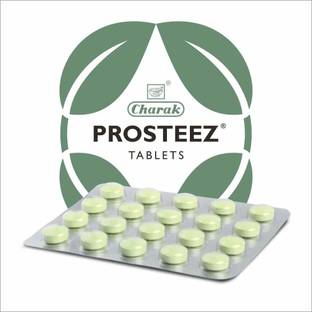 CHARAK Prosteez Tablets-Supports Prostate Health and Functions (12 Strips) (20 Tablets X 12 Strips)