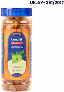 GEOFIT Chatpata Amla Candy with Ajwain, Anardana & Jeera, Enriched with Vitamin C-400g