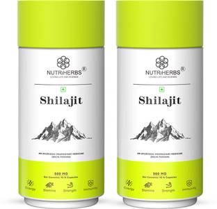 Nutriherbs Shilajit Capsule for Men Power | Natural Strenth & Stamina Booster Supplement