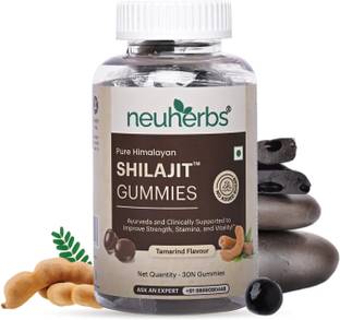 Neuherbs Pure Himalayan Shilajit 30 Gummies Tamarind Flavour | Strength, Energy & Stamina