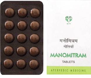 AVN Manomitram Tablets - Reduces Depression, Increases Concentration (480 Tablets)