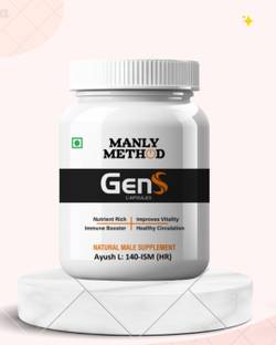 Manly Method Gens Capsules for Men: Immune Support, Nutrient-Rich, Circulation Enhancing