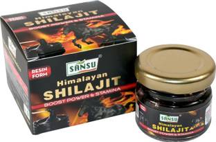 Sansu Himalayan Shilajit Resin|Rich in Fulvic Acid|For Strength, Power & Stamina|10g