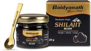 Baidyanath Himalayan Shilajit Resin 20g | Rich in Fulvic Acid|For Strength, Power & Stamina