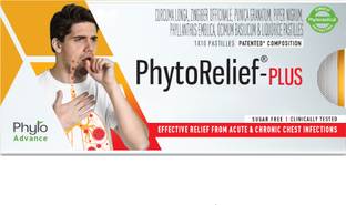 Phytoadvance Phytorelief Plusl Sugar-Free Pastilles | Fast Relief for Throat, Cold & Cough