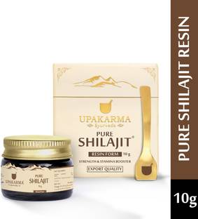 UPAKARMA Pure Shilajit Resin 10g | Natural Strength & Stamina Booster | Reduce Weakness