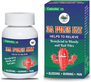 Aarogya India 3A PILES KIT | Ayurvedic Formula Relief from Pain| Anti-Inflammatory