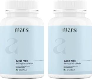 mars by GHC Ayurvedic Testosterone Booster Supplement | Shilajit & Gokshura Capsules for Stamina & Strength