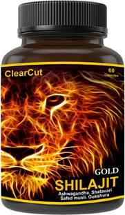 Clearcut original ayurvedic himalayan shilajit capsule increase stamina power 60
