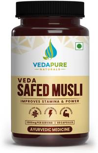 Vedapure Naturals Pure Safed Musli capsules for Strength, Stamina & Endurance