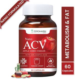 ZEROHARM Nano ACV � Apple Cider Vinegar for Detox, Digestion, Metabolism & Weight Balance