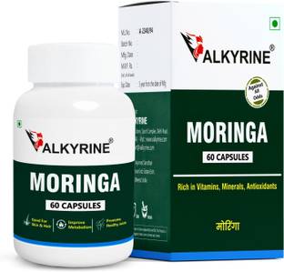 VALKYRINE Organic Moringa Capsules, Energy Boost & Nutritional Powerhouse