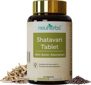 Neuherbs Shatavari Tablet | Ayurveda Herbal Supplement For Women's Hormonal Health-60 Tab