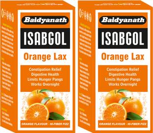 Baidyanath Isabgol Orange Lax | Isabgol | Psyllium husk (pack of2)