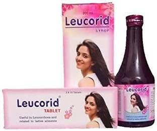 sanwaria Leucorid Syrup with tablets pack of 200ml x 2 pcs set