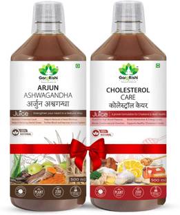 GargRishi Arjuna Ashwagandha & Cholesterol Care Juice Natural Ayurvedic blend for heart