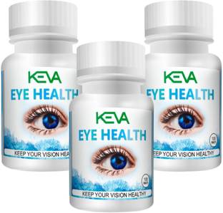 KEVA Eye Health Tablet for Improved Vision & Eye Care (Pack Of 3x100 Tablets)