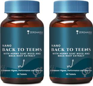 ZEROHARM Back to Teens with Maca Root, Safed Musli for Energy, Performance & Stamina