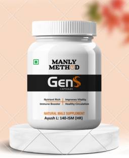 Manly Method Gens Immune Booster: Complete Nutrient Formula for Men's Health & Circulation