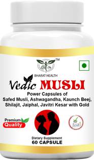 BHARAT HEALTH Vedic Musli Capsule Helps in Strength and P0WER FOR MEN (60 Capsule)