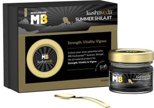 Koshaveda Summer Shilajit Resin with Honey & Camphor, Boosts Immunity, 20 g