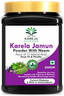 KAREJA AYURVEDA Karela Jamun Powder - For Maintaining Blood Sugar Levels