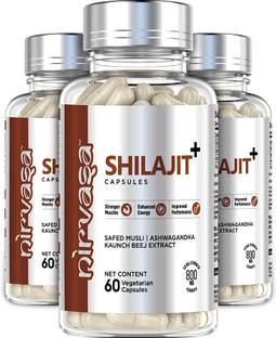 Nirvasa Shilajit with Safed Mulsi For Strength, Power & Stamina