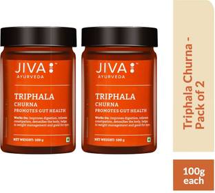 JIVA Triphala Churna - Improves Bowel Movement & Indigestion, Constipation and Digestive Disorders - 100 g Each - Pack of 2