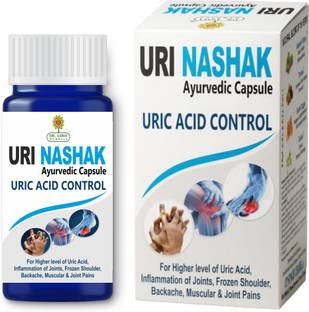 Dr. Asma Herbals Uri Nashak Ayurvedic Capsules for uric acid, joint pains