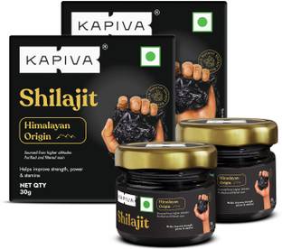 Kapiva Himalayan Shilajit Resin 30g |Rich in Fulvic Acid|For Strength