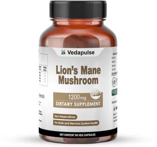 Vedapulse Lion's Mane Mushroom 1200mg – Improve Focus and Mental Clarity