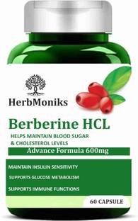 HERBMONIKS Berberine HCL Capsule 60 Capsule