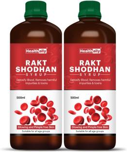 Health Ally Rakt Shodhan Ayurvedic Blood Purifier & Detoxify Syrup, Pimples Cleanser Tonic