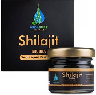 Vedapure Pure Ayurvedic Shilajit/Shilajeet Resin Supports Strength, Stamina And Energy For Men & Women