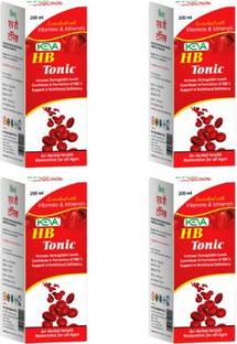 KEVA HB Tonic for Increase Hemoglobin & Appetite, Complete Health Tonic (Pack of 4)