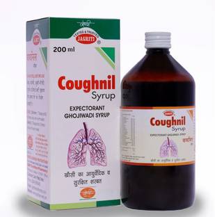 jagriti herbs Coughnil Gojiwahdi Syrup/Ayurvedic Cough Syrup for Whooping Cough, Common Cold, Laryngitis, Pharyngitis, Tonsillitis/Zero Side Effects/Ayurvedic Immunity Booster - 200ml