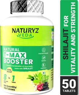 NATURYZ VEDA T-MAX Booster Pure Shilajit Ashwagandha For Strength, Stamina, Vitality