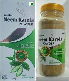 Austro Labs Neem Karela Powder With Herbal Benefits of Vijaysar, Gokhru,Gurmar