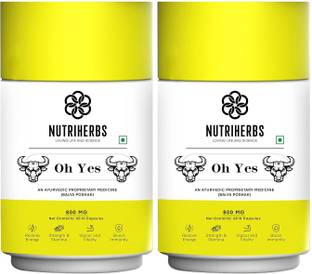 Nutriherbs Oh Yes | Ayurvedic Man Power Capsule with Shilajit for Peak Performance