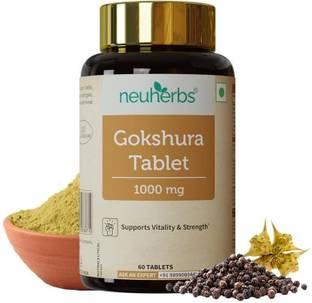 Neuherbs Gokshura Tablet | Natural Herbal Support For Strength & Stamina (60 Tablets)