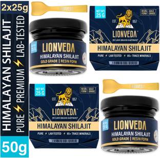 LIONVEDA Certified Gold Grade Himalayan Shilajit for Stamina,Power &Energy-Shilajit Resin