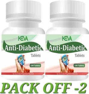 KEVA Anti Diabetic Care Tablets 100% Herbal Ayurvedic (200 Tablets)