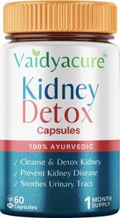 Vaidyacure Kidney Detox Cleanser Capsules (60 Capsules) 100% Ayurvedic Supplement